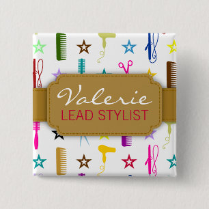 Carré 5 Cm Badge nominatif fait sur commande multicolore de