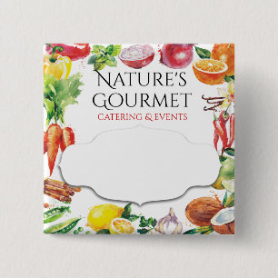 Carré 5 Cm Badge nominatif universel de restauration de