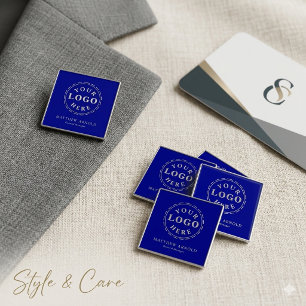 Carré 5 Cm Badge personnalisable avec logo d'entreprise