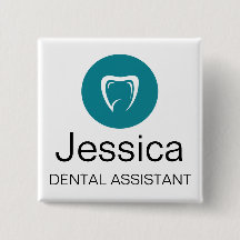 Badge personnalisé d'assistant dentaire avec logo