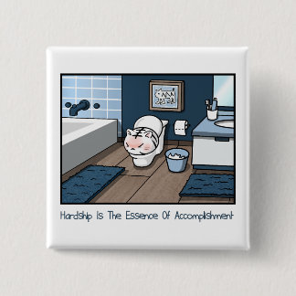 Carré 5 Cm Bébé Blanc Tigre Hardship Badge Drôle Cartoon Chat