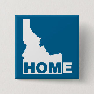 Carré 5 Cm Bouton Badge Épingle de l'Idaho Maison Loin de l'É