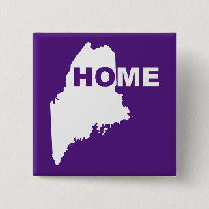 Carré 5 Cm Bouton Badge Épingle Maison du Maine loin de l'Éta