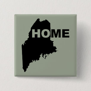 Carré 5 Cm Bouton Badge Épingle Maison du Maine loin de l'Éta