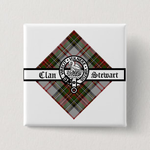 Carré 5 Cm Clan Stewart Fancy Crest Badge