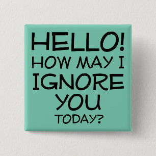 Carré 5 Cm Comment Puis-Je Vous Ignorer Drôle Bouton Badge Pi