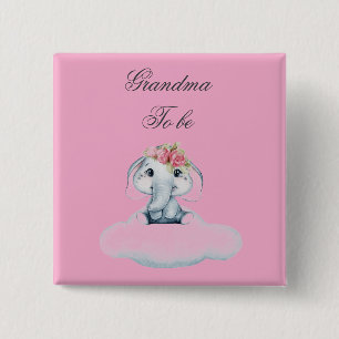 Carré 5 Cm Dreamy Days avec Rosie l'éléphant. Badge