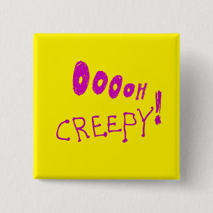 Carré 5 Cm Halloween Ooooh Déplaisant ! Badge