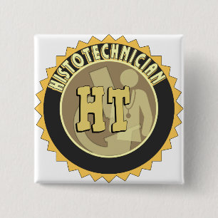 CARRÉ 5 CM HT BADGE HISTOTECHNICIEN HISTOLOGIE TEST LOGO
