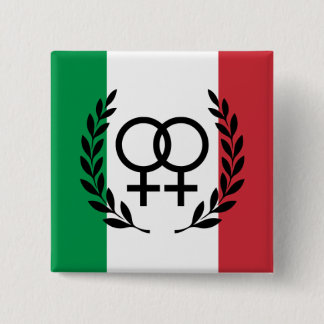 Carré 5 Cm italy flag Sapphic Symbol badge