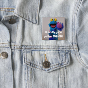 Carré 5 Cm La négativité a été réduite ! Badge