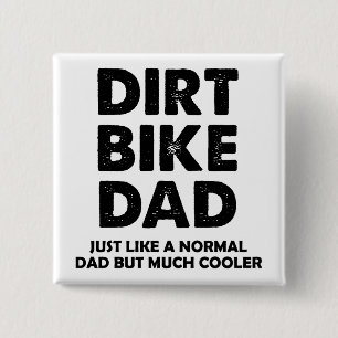 Carré 5 Cm Papa moto cross drôle badge épinglette motocross D