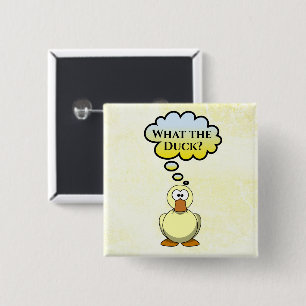 Carré 5 Cm Quel canard ? Badge