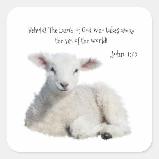 Carré Agneau de Dieu Sticker Patch