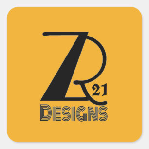 Carré Ajoutez votre logo ou votre marque. Sticker Or ZR2