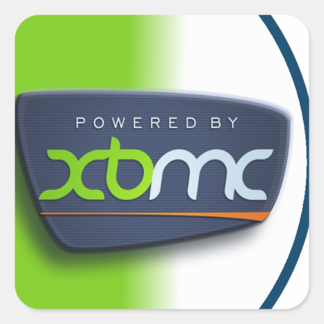 Carré Alimenté Par Le Sticker XBMC (Devant)