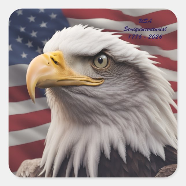 Carré American Eagle Sticker (Devant)