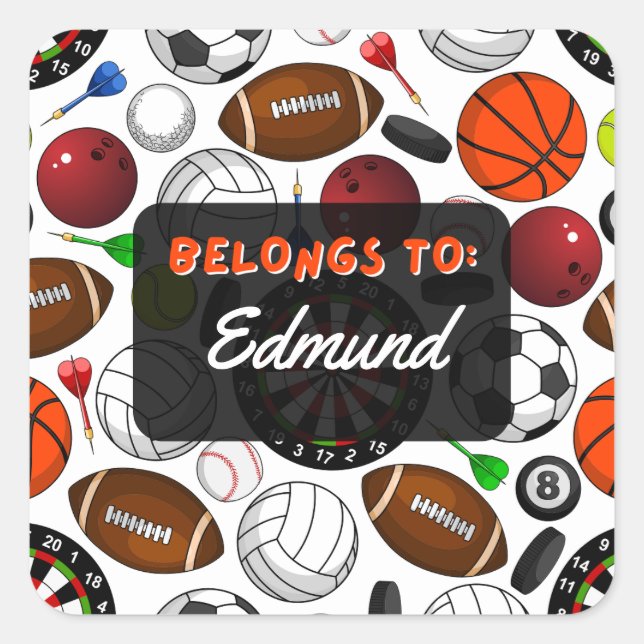 Carré APPARTIENT PERSONNELLEMENT À Sticker Sport (Devant)
