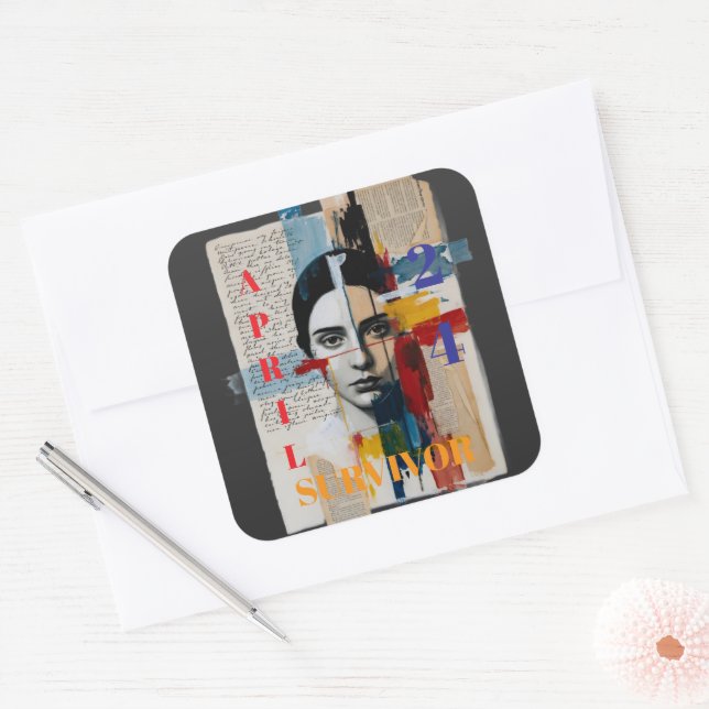 Carré April 24 Survivor Sticker (Enveloppe)