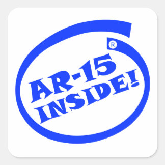 Carré AR-15 À L'INTÉRIEUR ! - Sticker fenêtre/pare-chocs