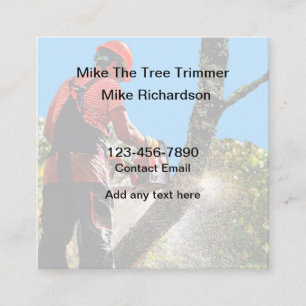 Carré Arbre Trimmer Design Carte de visite simple