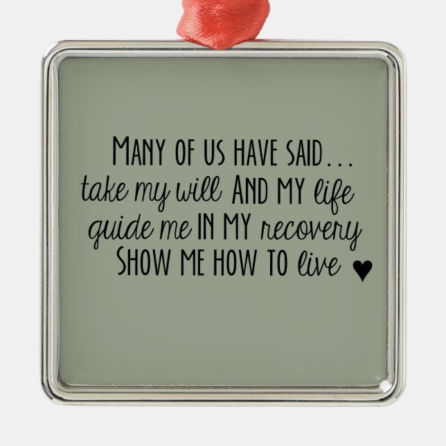 Carré Argenté 3ème ornement de prière d'étape de narcotiques (Devant)