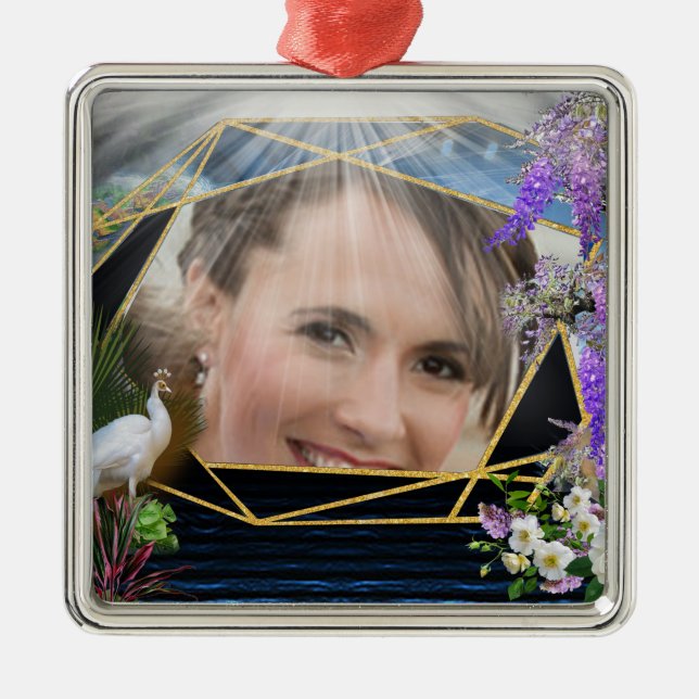 Carré Argenté Ornement (Devant)