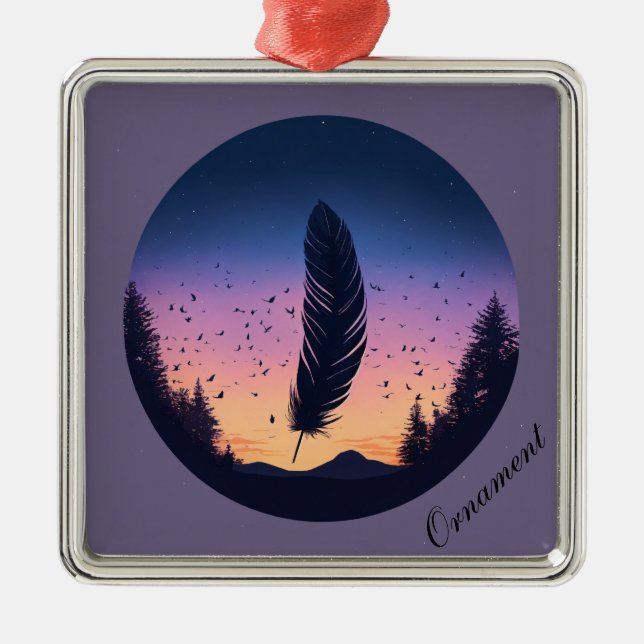 Carré Argenté Ornement (Devant)