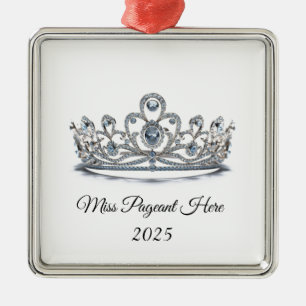 Carré Argenté Ornement de Couronne de Princesse