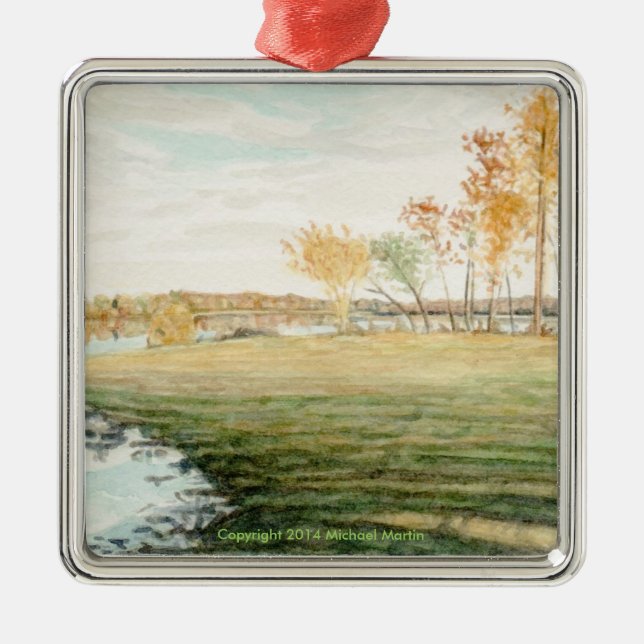 Carré Argenté Ornement de rivière de Mattaponi (Devant)