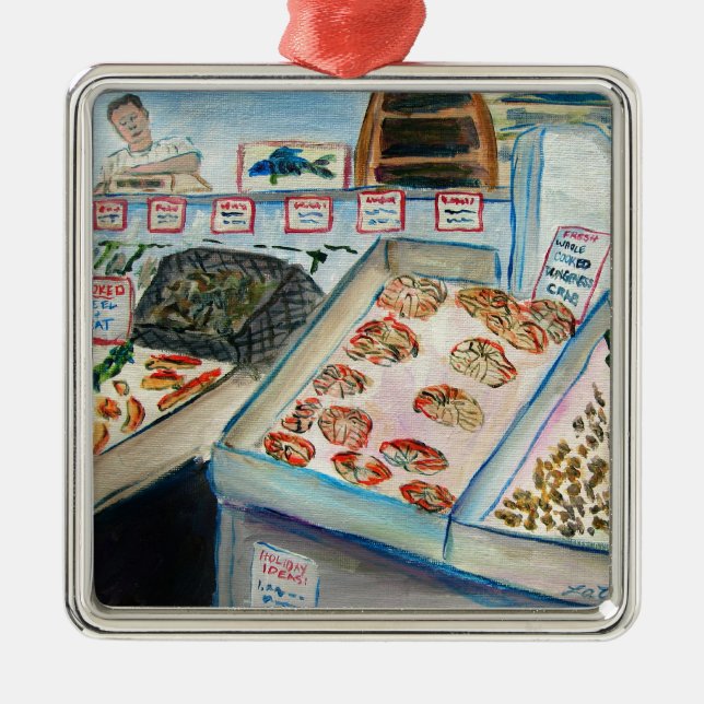 Carré Argenté Ornement de vente de fruits de mer (Pike Place - S (Devant)