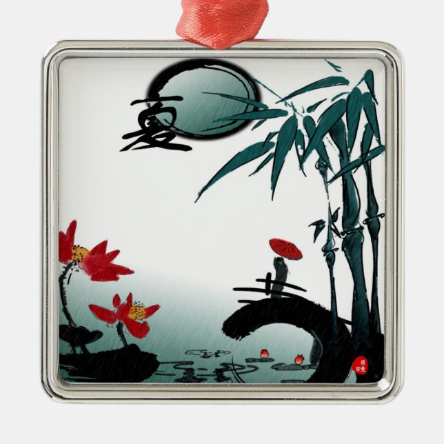 Carré Argenté Ornement d'été (Devant)