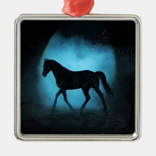 Carré Argenté Ornement du cheval arabe Stallion