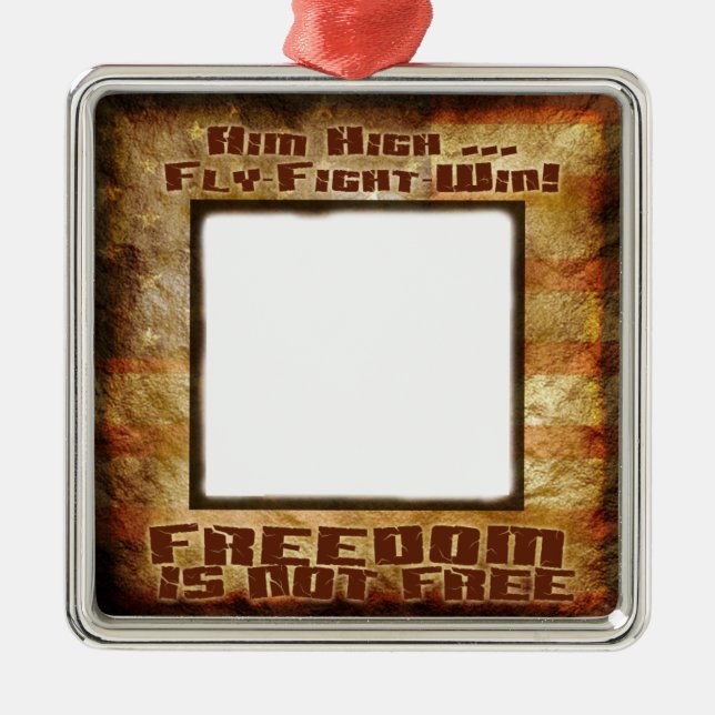 Carré Argenté Ornement fait sur commande de l'Armée de l'Air (Devant)