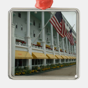 Carré Argenté Ornement grand d'hôtel d'île de Mackinac