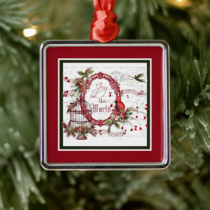 Carré Argenté Ornement métal joie au monde