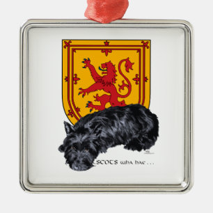 Carré Argenté Ornement Scots Wha Hae