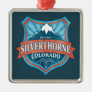 Carré Argenté Silverthorne Colorado turquoise bouclier ornement