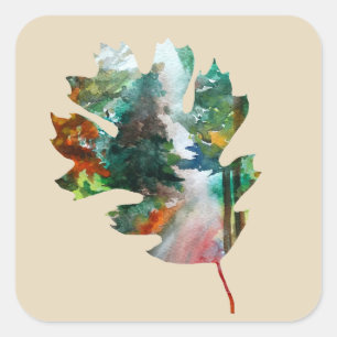 Carré Art Automne, Sticker Art Feutre Automne