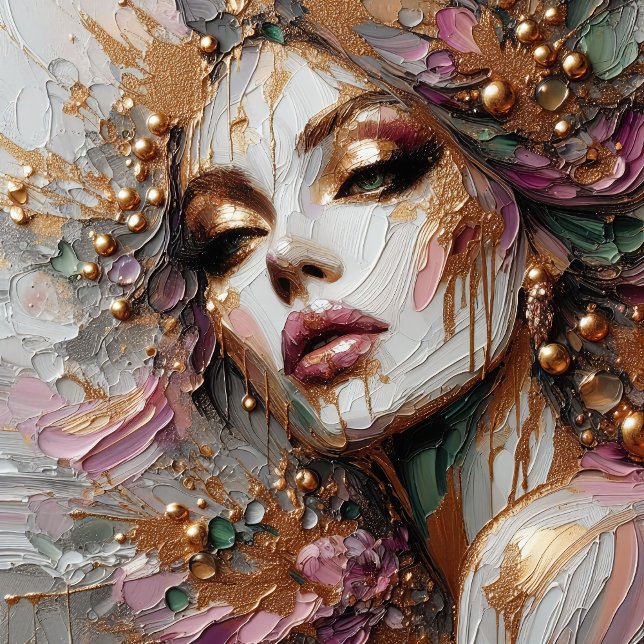 Carré Automatique - Sticker d'art Futurism Automatisatio (Beautiful Daydream - Artwork by Kimberly Anne Stevens)
