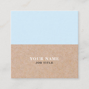 Carré BabyBlue moderne A IMPRIMÉ le carte de visite