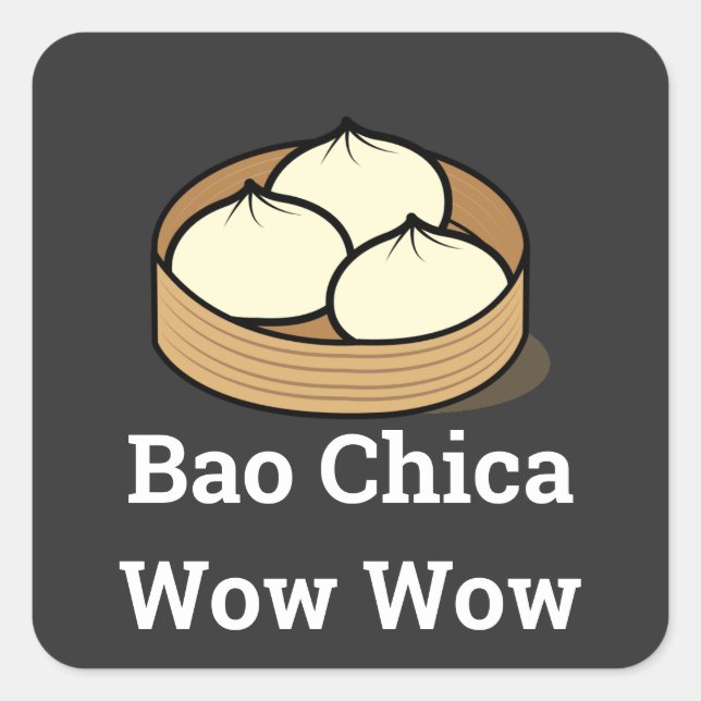 Carré Bao Chica Wow Sticker (Devant)