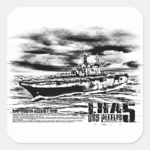 Carré Bateau d'assaut amphibie Peleliu Sticker