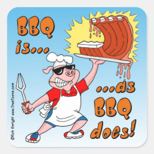 Carré BBQ EST COMME BBQ ! BBQ Sticker