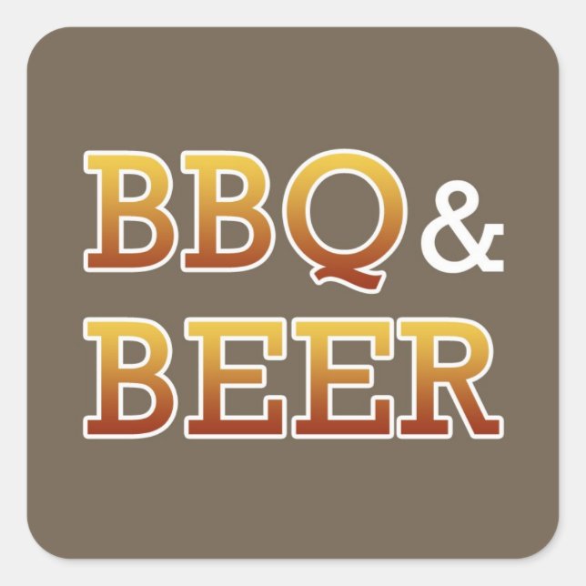 Carré BBQ & Sticker Bière (Devant)