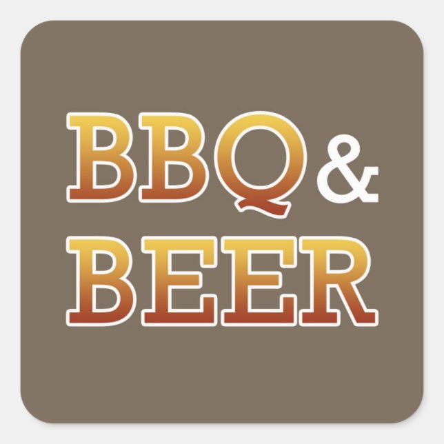 Carré BBQ & Sticker Bière (Devant)