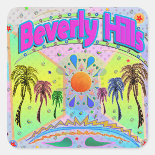 Carré Beverly Hills Sticker