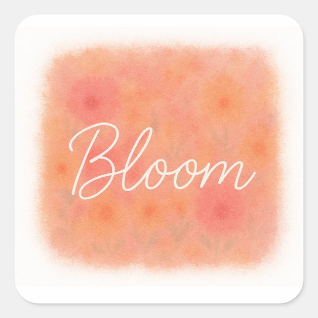 Carré Bloom Sticker (Devant)