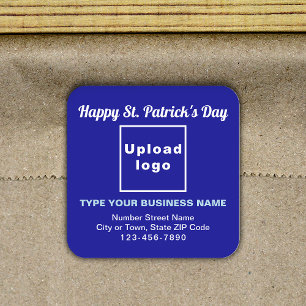 Carré Blue Saint Patrick Business Square Sticker