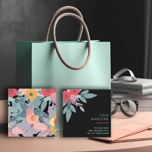 Carré Boho Floral Carte de visite